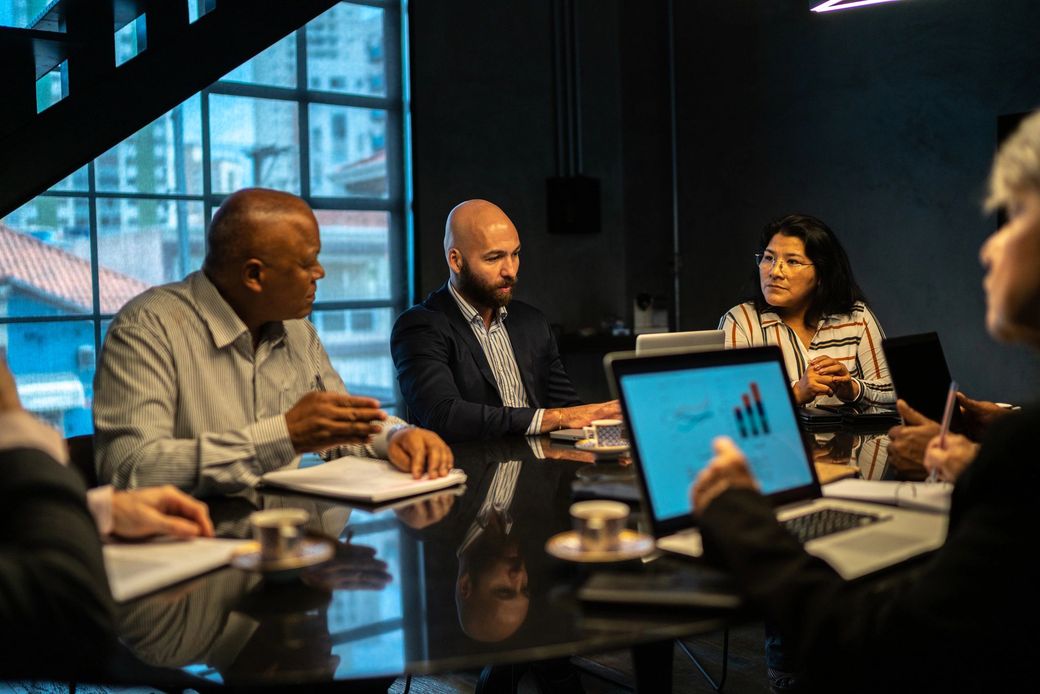 IT services team meeting to plan support and strategy